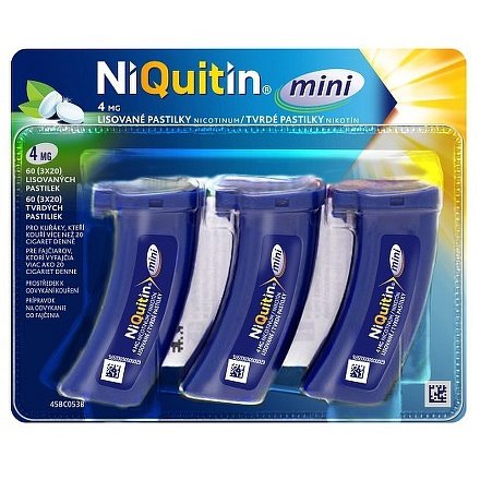 NiQuitin mini 4 mg pastilky 3x20 ks