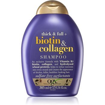 OGX Biotin & Collagen  zhušťující šampon pro objem vlasů 385 ml