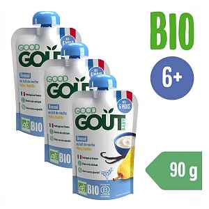 GOOD GOUT BIO Vanilkový jogurt s hruškou 3x90 g