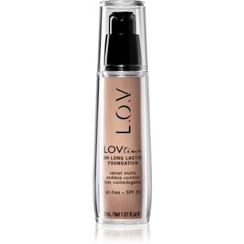 L.O.V. LOVtime dlouhotrvající make-up SPF 20 odstín 001 Alabaster 30 ml