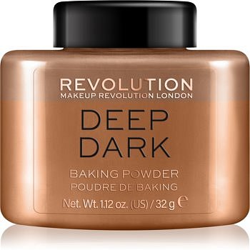Makeup Revolution Baking Powder sypký pudr odstín Deep Dark 32 g