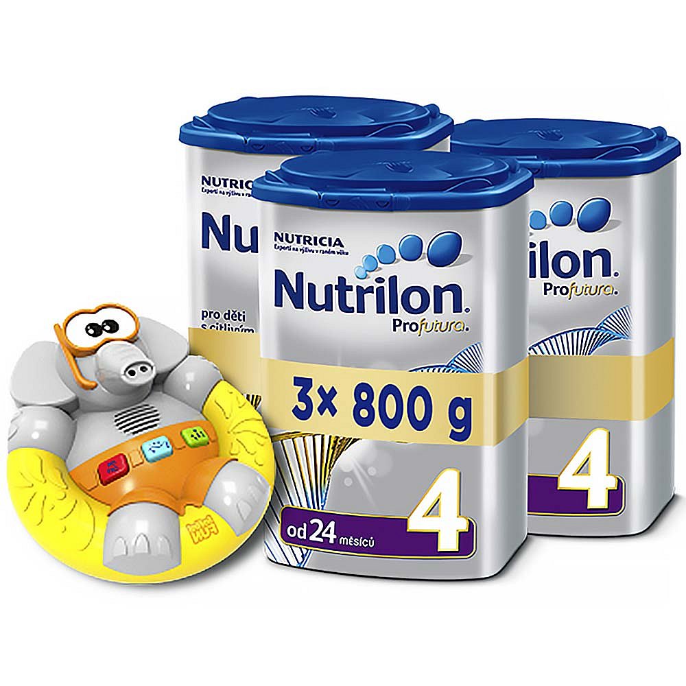 NUTRILON 4 Profutura 3 x 800g + IF Slon do vody