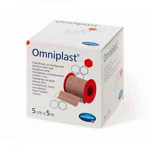 Náplast Omniplast textilní 5cmx5m 1ks