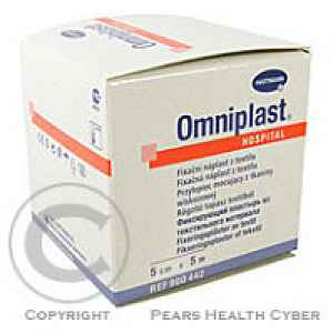 Náplast Omniplast textilní 5cmx5m 1ks