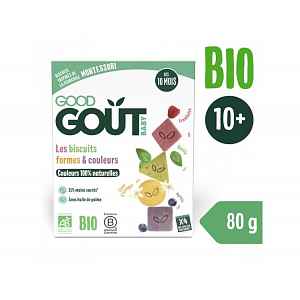 GOOD GOUT BIO Sušenky barvy & tvary 80 g