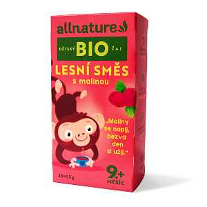 Allnature BIO Lesní směs s malinou dětský čaj 20x1,5 g