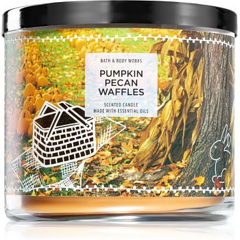 Bath & Body Works Pumpkin Pecan Waffles vonná svíčka II. 411 g