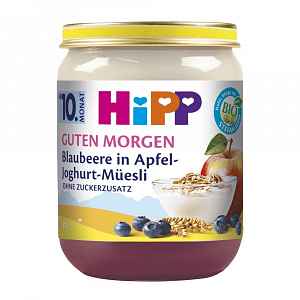Hipp BIO Müsli s jablkem, borůvkami a jogurtem 160 g