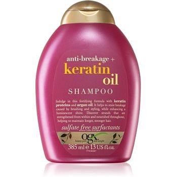 OGX Keratin Oil posilující šampon s keratinem a arganovým olejem 385 ml