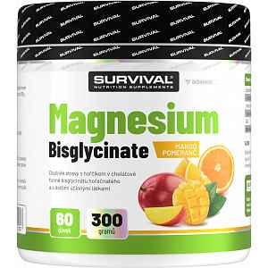 Survival Magnesium Bisglycinate 300 g mango pomeranč