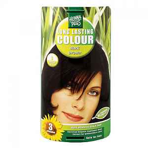 HENNA PLUS Přírodní barva na vlasy TMAVĚ HNĚDÁ 3 100 ml