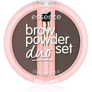 essence Brow Powder Duo set na obočí odstín 03 Dark 1.8 g