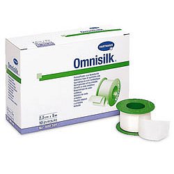Náplast Omnisilk bílé hedvábí 1.25cmx5m 1ks