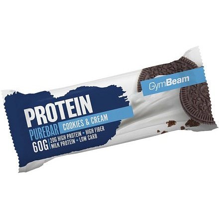 GymBeam Protein PureBar white chocolate raspberry 60g