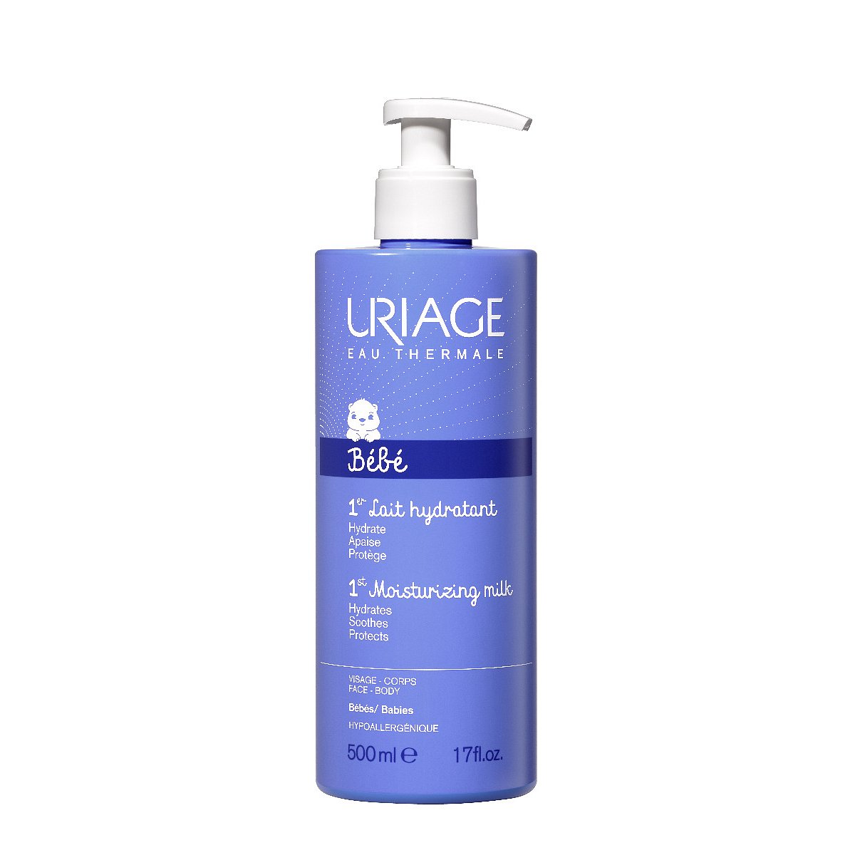 Uriage Bébé Hydratační tělové mléko pro nejmenší 500 ml