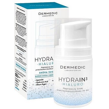 Dermedic Hydrain3 Hialuro pleť. krém noc hydr. 55g