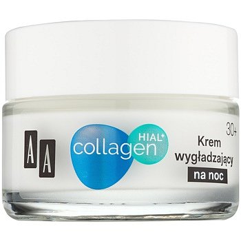 AA Cosmetics Collagen HIAL+ noční vyhlazující krém 30+  50 ml