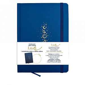 Baloušek Luxi - notes lamino A5, čistý, námořnicky modrý
