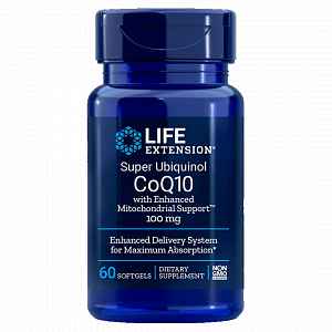 Life Extension Super Ubiquinol CoQ10 with Enhanced Mitochondrial Support 100mg, 60 tablet