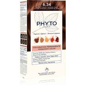 Phyto Color barva na vlasy bez amoniaku odstín 6.34 Intense Dark Copper Blonde 1 ks