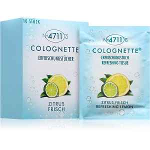 4711 Colognette Wipes osvěžující vlhčené ubrousky unisex 10 ks