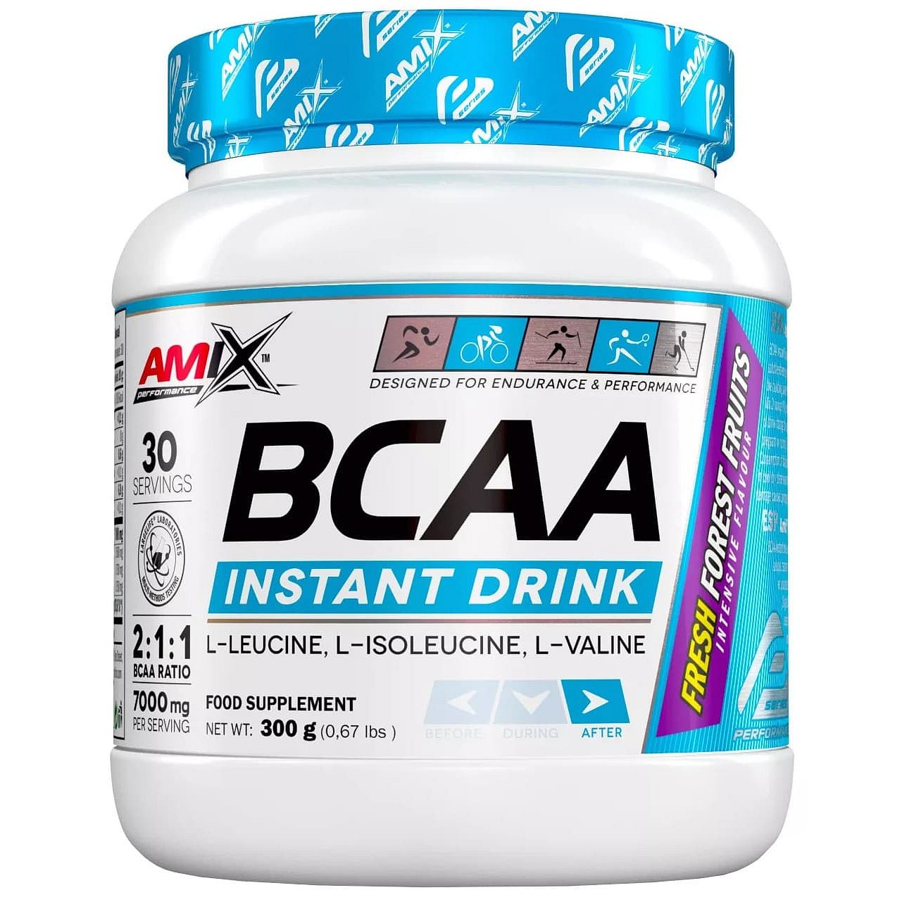 Amix BCAA Instant Drink, Lesní ovoce 300g