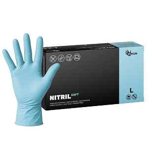 Nitrilové rukavice Espeon Nitril Soft - 100 ks, modré, velikost L (100140)
