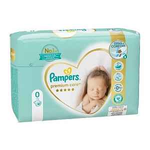 PAMPERS PREMIUM CARE 0 NEWBORN do 2,5kg dětské pleny 30ks