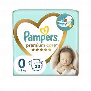 PAMPERS PREMIUM CARE 0 NEWBORN do 2,5kg dětské pleny 30ks