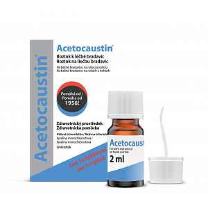Acetocaustin Roztok k léčbě bradavic 2 ml