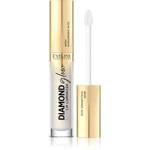 Eveline Cosmetics Diamond Glow třpytivý lesk na rty s kyselinou hyaluronovou odstín 07 Golden Dust 4.5 ml