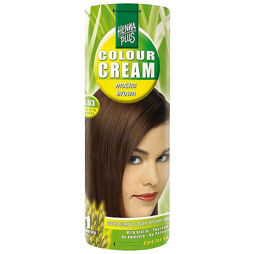 HENNA PLUS Přírodní barva na vlasy krémová MOCCA HNĚDÁ 4.03 60 ml