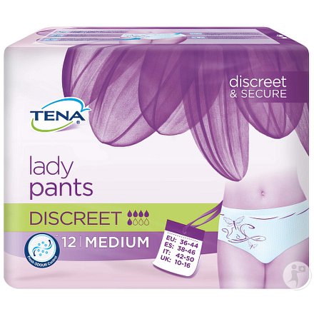 Inkontinenční kalhotky TENA Lady Pants Discreet Medium 12ks