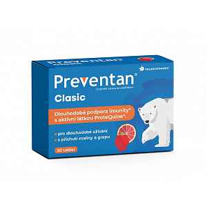 Preventan Clasic s příchutí maliny a grepu tbl.30