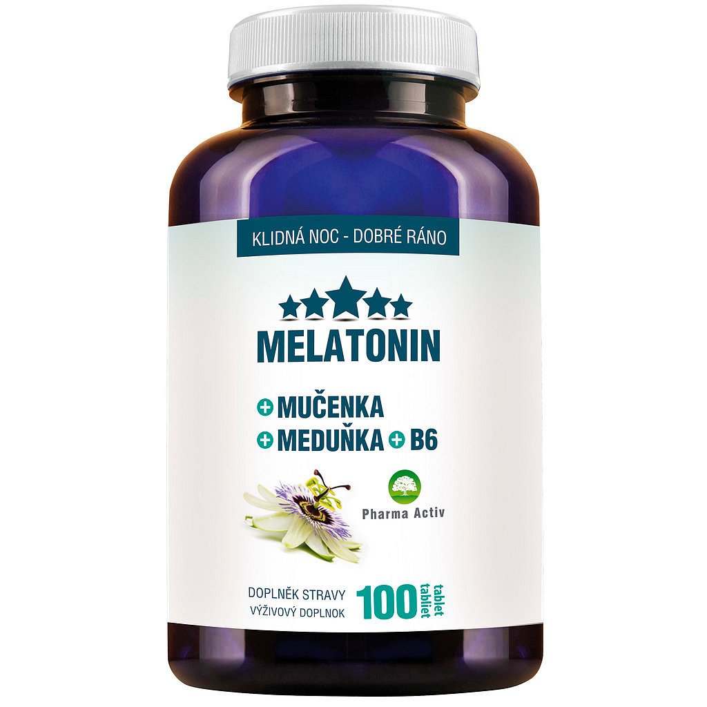 Pharma Activ Melatonin Mučenka Meduňka B6 100tablet