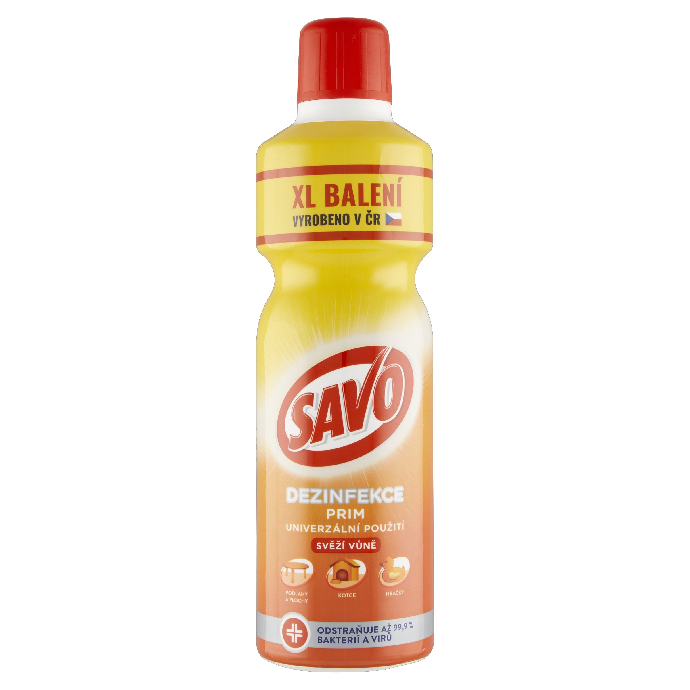 SAVO Prim Svěží vůně dezinfekční přípravek 1,2 l