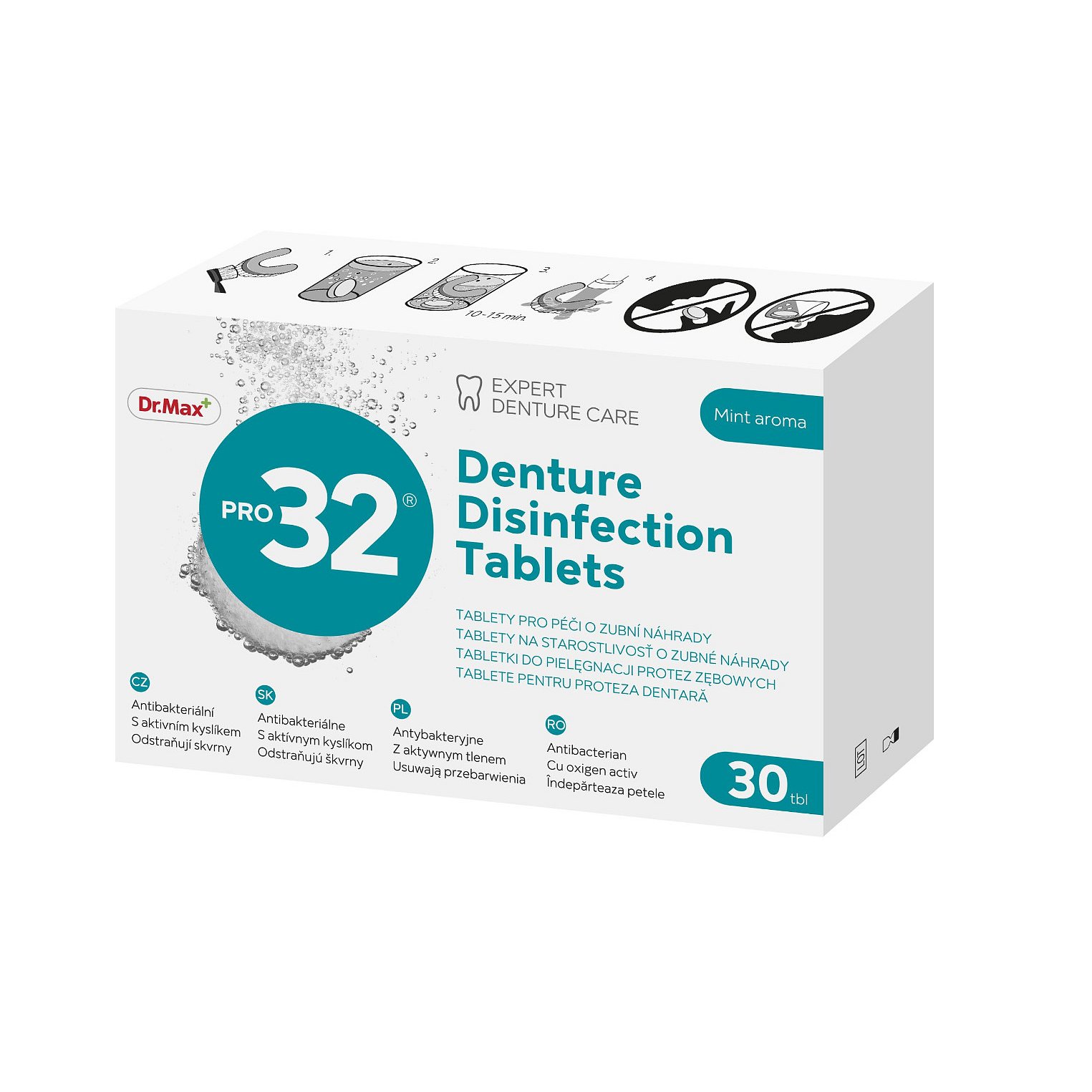 Dr.Max PRO32 Denture Disinfection Tablets 30 tablet