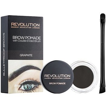 Makeup Revolution Brow Pomade pomáda na obočí odstín Graphite 2,5 g