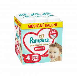 Pampers Premium Care Pants vel. 4 9-15 kg plenkové kalhotky 94 ks