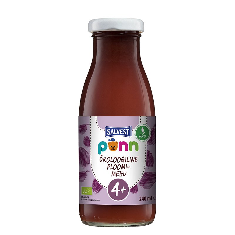 SALVEST Põnn BIO Šťáva švestková s dužinou 240 ml