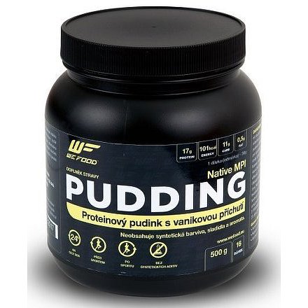 Wefood proteinový pudink přích. vanilka 500g