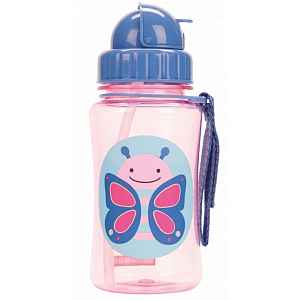 SKIP HOP Zoo Lahvička s brčkem Motýlek