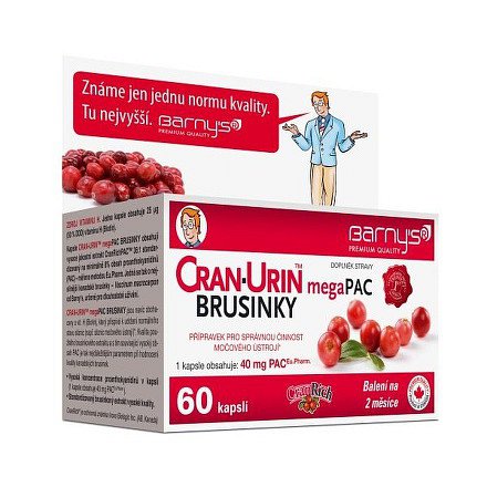 Barny’s  CRAN-URIN™ megaPAC BRUSINKY 60 kapslí