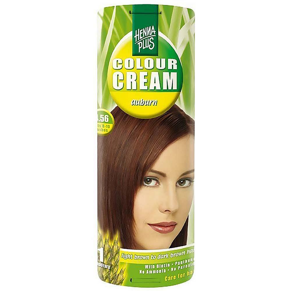 HENNA PLUS Přírodní barva na vlasy krémová KAŠTANOVÁ 4.56 60 ml