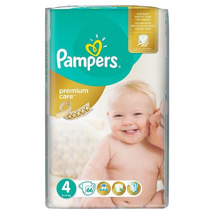 PAMPERS Premium Care Maxi 8-14kg dětské pleny 66ks