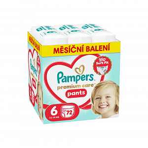 Pampers Premium Care Pants vel. 6 13-19 kg plenkové kalhotky 72 ks