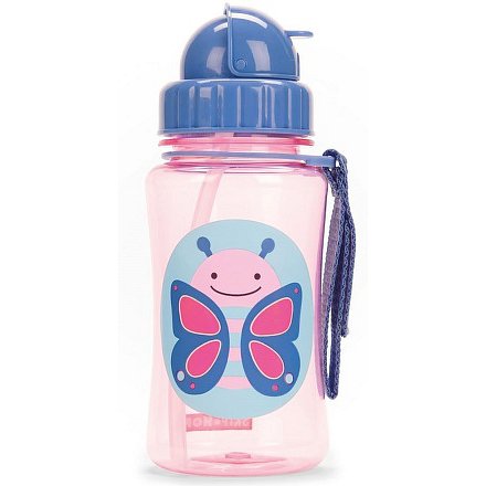 SKIP HOP Zoo Lahvička s brčkem Motýlek