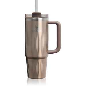 Stanley Quencher H2.O FlowState™ Fluted Tumbler nerezový tumbler s brčkem střední Pale Gold Shine 1 ks