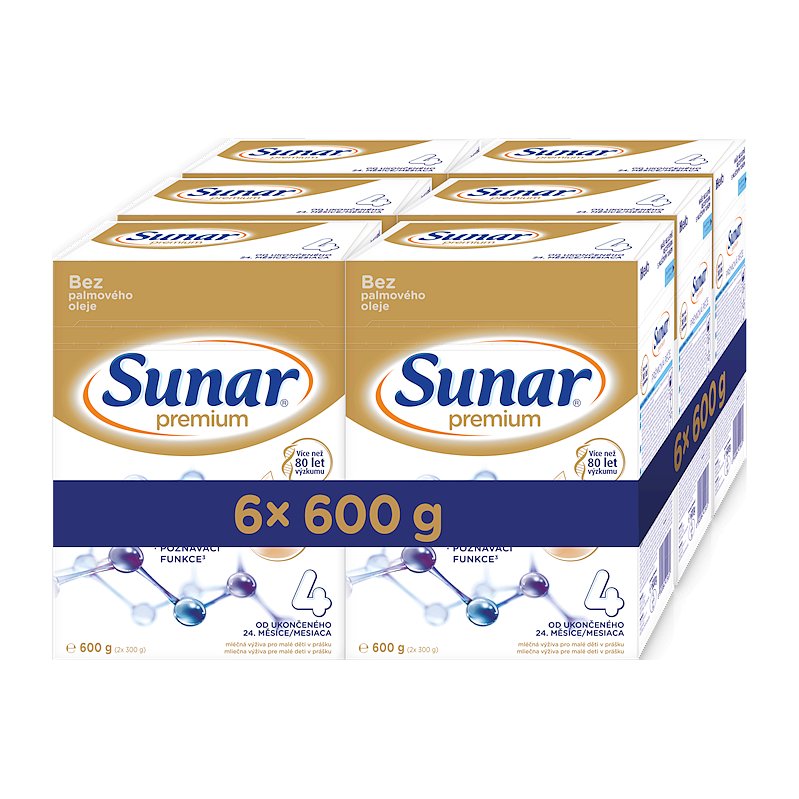 6x SUNAR Premium 4, 600 g