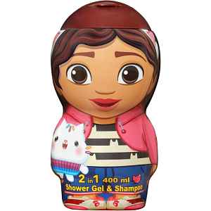 Gabby's Dollhouse 2D Kids Gentle sprchový gel a šampon 2 v 1 400 ml